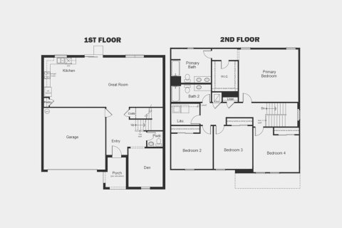Townhouse floor plan «238SQM», 4 bedrooms in DEER RUN
