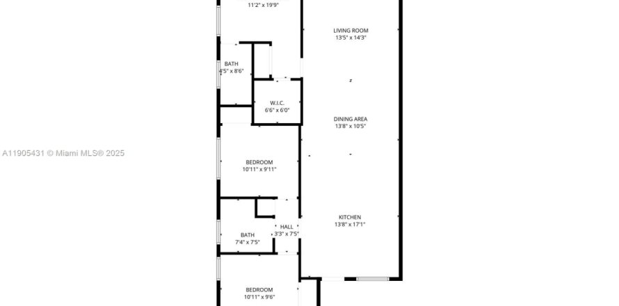 Дом в Уэстон, Флорида 3 спальни, 117.8м2 № 1956311