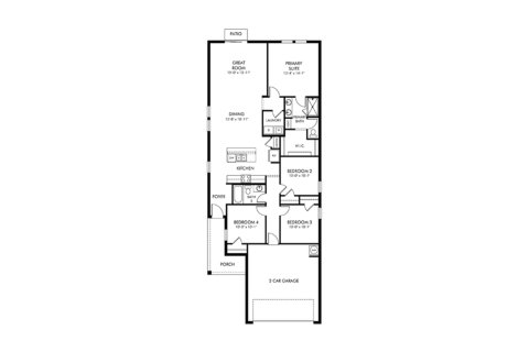House in Lake Hamilton, Florida 4 bedrooms, 149.29 sq.m. № 1751028 - photo 1
