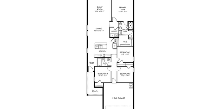 House in Lake Hamilton, Florida 4 bedrooms, 149.29 sq.m. № 1751028