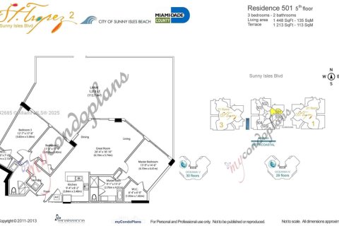 Condo in Sunny Isles Beach, Florida, 3 bedrooms  № 1836416 - photo 2
