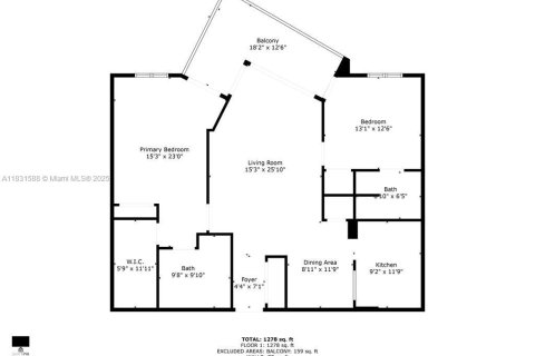 Condo in Miami, Florida, 2 bedrooms  № 1814130 - photo 21