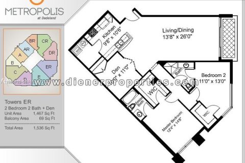 Condominio en venta en Miami, Florida, 2 dormitorios, 136.29 m2 № 1993848 - foto 8