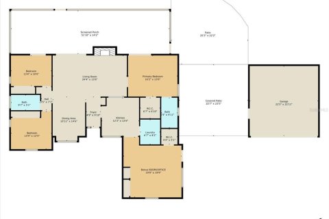 House in Inverness, Florida 4 bedrooms, 183.95 sq.m. № 1625133 - photo 3