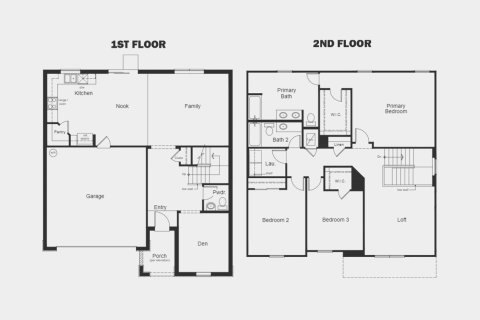Townhouse floor plan «216SQM», 3 bedrooms in DEER RUN