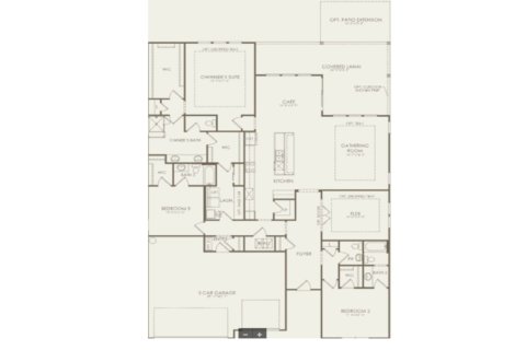House floor plan «House», 3 bedrooms in Del Webb Nocatee