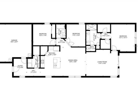 House in Poinciana, Florida 2 bedrooms, 158.21 sq.m. № 1561511 - photo 16