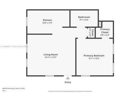 House in Miami, Florida 1 bedroom, 64.1 sq.m. № 2061926 - photo 11