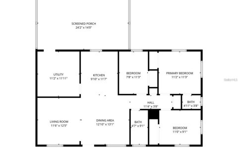 House in Pinellas Park, Florida 3 bedrooms, 98.66 sq.m. № 2096506 - photo 17