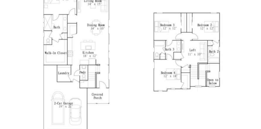 House floor plan «House», 4 bedrooms in Hardwick Farms
