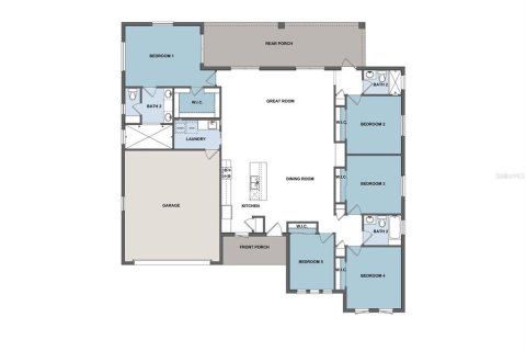 Купить виллу или дом в Сент-Питерсберг, Флорида 8 комнат, 223.43м2, № 1538917 - фото 2
