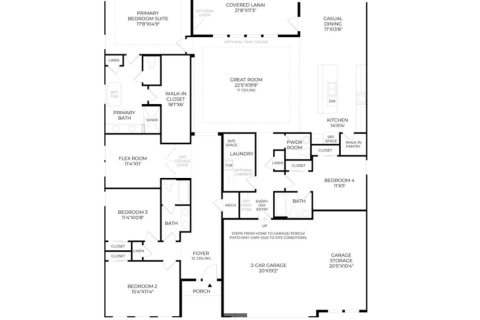 House floor plan «House», 4 bedrooms in Palmetto Cove