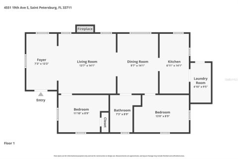 Villa ou maison à louer à Saint Petersburg, Floride: 2 chambres, 85.47 m2 № 2351691 - photo 2