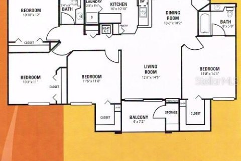 Condo in Kissimmee, Florida, 3 bedrooms № 2217293 - photo 27
