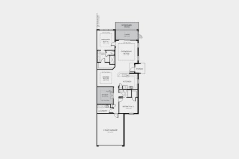 Townhouse floor plan «142SQM IBIS», 2 bedrooms in ESPLANADE AT THE HEIGHTS
