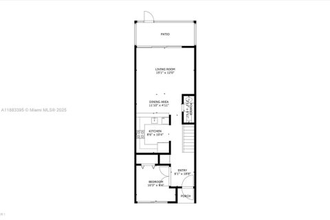 Купить таунхаус в Дейви, Флорида 2 спальни, 123.37м2, № 1931203 - фото 18