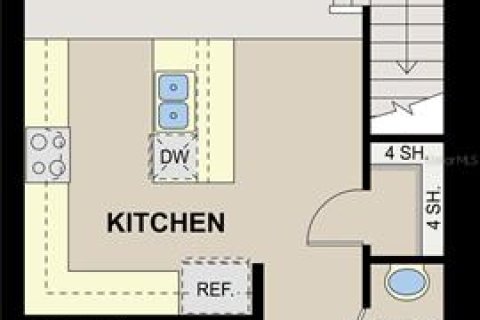 Townhouse in Tampa, Florida 3 bedrooms, 167.6 sq.m. № 2222457 - photo 10