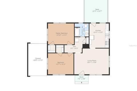 Casa en venta en Umatilla, Florida, 2 dormitorios, 88.44 m2 № 1829554 - foto 6