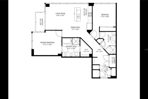 Copropriété à vendre à Tampa, Floride: 2 chambres, 107.49 m2 № 2401068 - photo 17