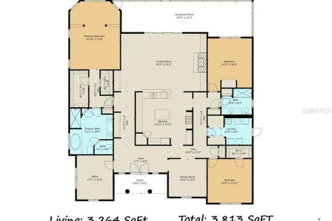 House in Lecanto, Florida 3 bedrooms, 303.23 sq.m. № 1886181 - photo 8