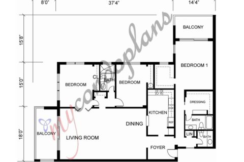 Copropriété à vendre à Pompano Beach, Floride: 3 chambres, 170.94 m2 № 1061329 - photo 1