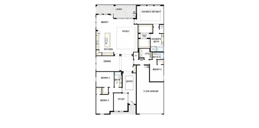 Дом в Waterset Cottage Series в Аполло-Бич, Флорида 4 комнаты, 264м2 № 414927
