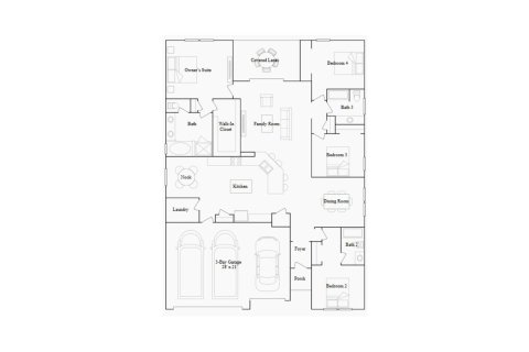 House floor plan «210SQM», 4 bedrooms in HIGHLAND CHASE

