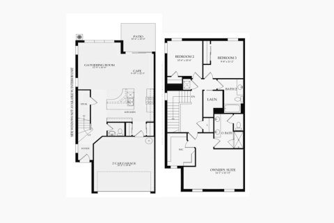 Townhouse floor plan «174SQM», 3 bedrooms in THE FIELDS