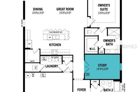 House in Parrish, Florida 2 bedrooms, 160.81 sq.m. № 1876599 - photo 2