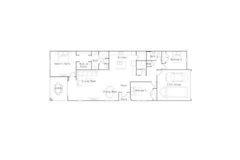 Townhouse floor plan «Townhouse», 3 bedrooms in Arden - The Twin Homes Collection