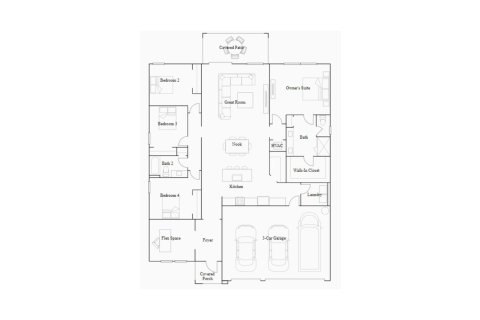 House floor plan «211SQM», 4 bedrooms in LAKES AT BROOKHAVEN