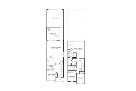 Townhouse floor plan «172SQM», 4 bedrooms in ISLES OF LAKE NONA