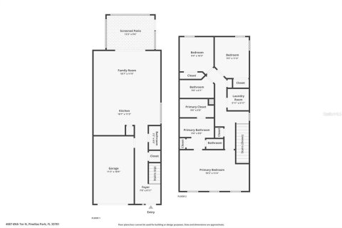 Adosado en venta en Pinellas Park, Florida, 3 dormitorios, 139.35 m2 № 2235429 - foto 19