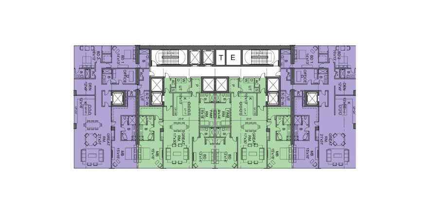 Property floor plan «Apartment», 3 bedrooms in ST REGIS SUNNY ISLES BEACH