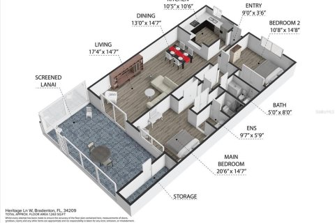 Condo in Bradenton, Florida, 2 bedrooms  № 1718810 - photo 4