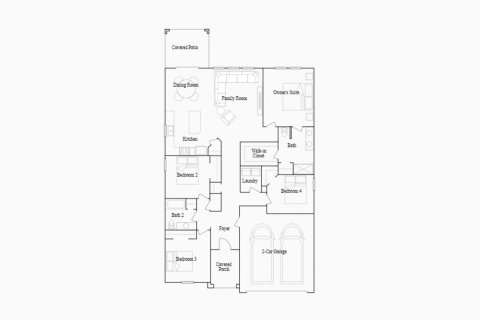 Townhouse floor plan «172SQM ALLENTOWN», 4 bedrooms in TRINITY LAKES