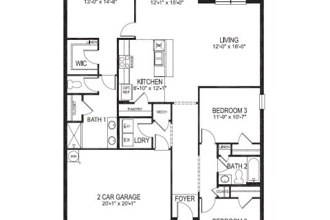 House in Bartow, Florida 3 bedrooms, 155.33 sq.m. № 1855694 - photo 1