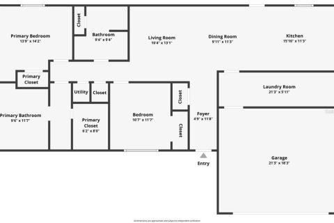 House in Orlando, Florida 2 bedrooms, 144 sq.m. № 1850244 - photo 16