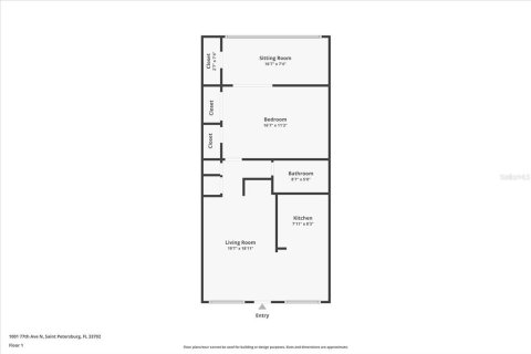 Condo in Saint Petersburg, Florida, 1 bedroom № 2222528 - photo 23