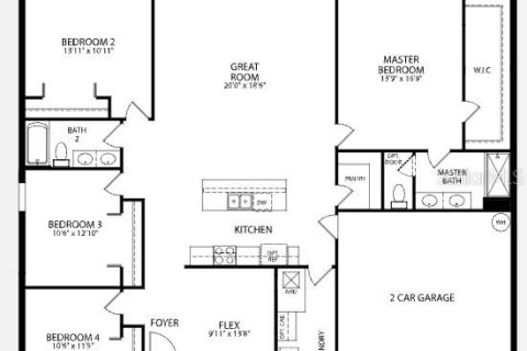 Villa ou maison à vendre à Lake City, Floride: 4 chambres, 190.64 m2 № 1900131 - photo 2