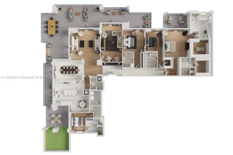 Снять в аренду квартиру в Корал-Гейблс, Флорида 4 спальни, 369.84м2, № 1955916 - фото 23