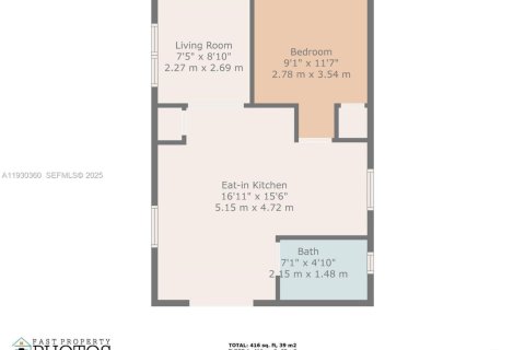 Apartamento en alquiler en Miami Beach, Florida, 1 dormitorio, 46.45 m2 № 1989138 - foto 17