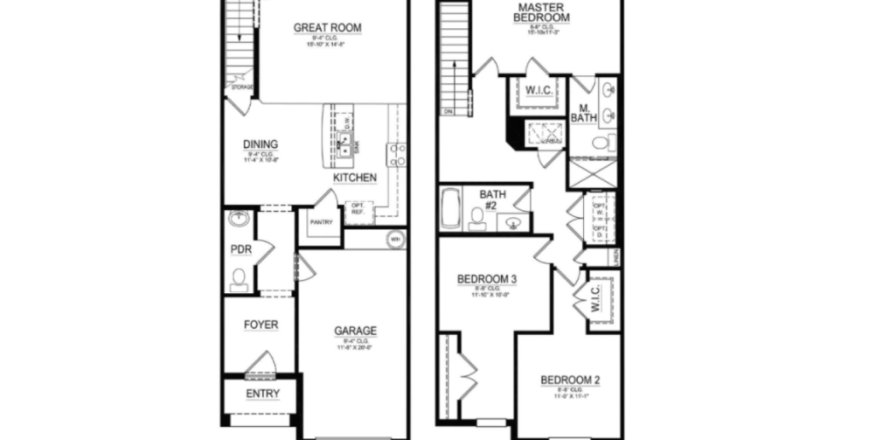 Townhouse in Atria at Ridgewood Lakes in Davenport, Florida 3 rooms, 155 sq.m. № 357252