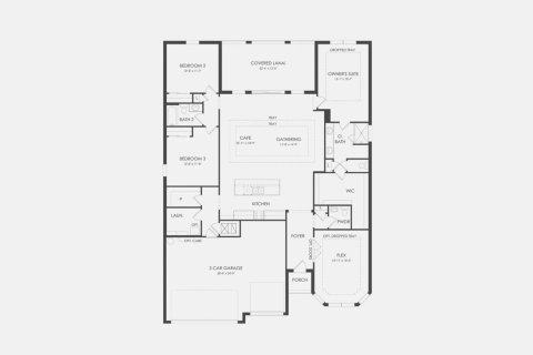 Townhouse floor plan «213SQM ASHBY», 3 bedrooms in HIGHPOINTE