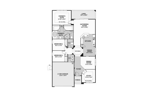 Townhouse floor plan «191SQM SAINT THOMAS», 3 bedrooms in CRESTVIEW