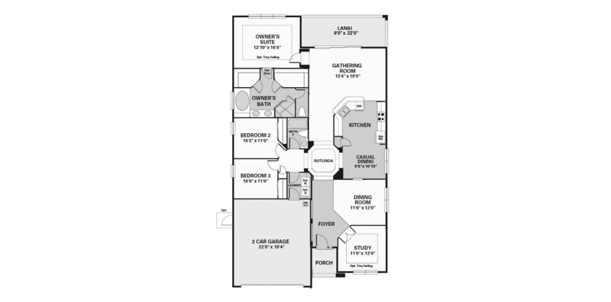 Townhouse in CRESTVIEW in Clermont, Florida 3 bedrooms, 191 sq.m. № 102719