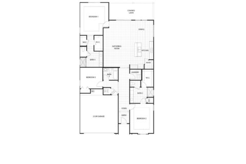 House floor plan «House», 3 bedrooms in Parkland Preserve