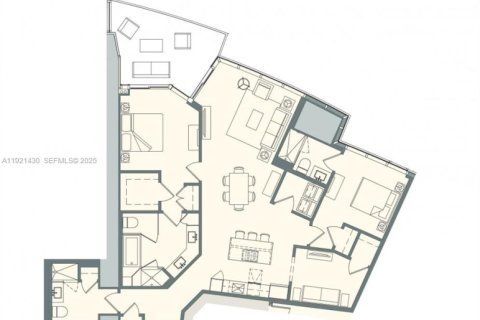 Купить кондоминиум в Майами, Флорида 2 спальни, 144.83м2, № 1986449 - фото 23