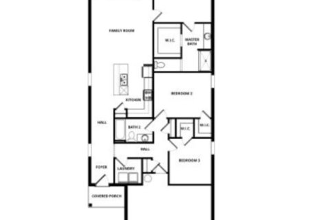 House floor plan «House», 3 bedrooms in Trilby Crossing