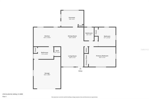 House in Holiday, Florida 3 bedrooms, 101.08 sq.m. № 1911379 - photo 30